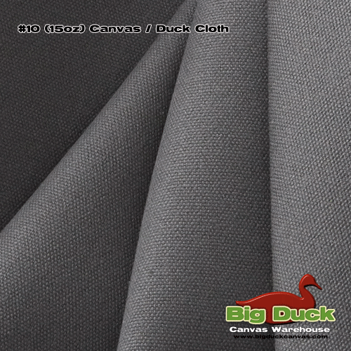 #10/60" Cotton Canvas Fabric - Briquette (Dark Grey) Wholesale