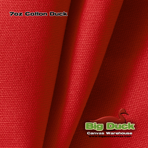 7oz Cotton Duck Red Canvas Wholesale