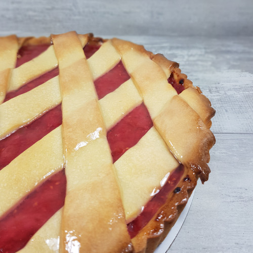 Rhubarb, Apple, & Raspberry Tart