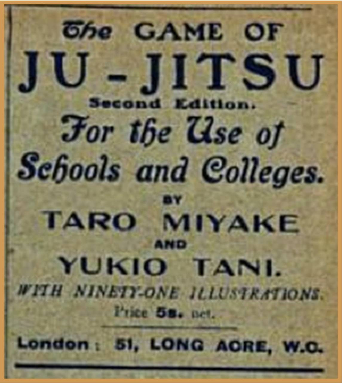 The Game of Ju-jitsu 1906年初版 The Game of Ju-Jitsu by Yukio Tani