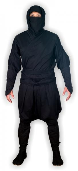 Authentic Shinobi Shozoku - Ninja Uniform w/ Hidden Pockets - Kobudo Mart