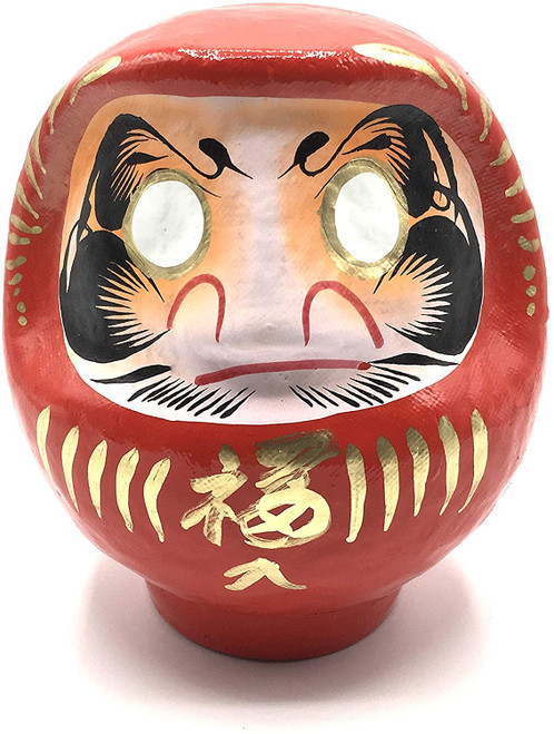 Daruma Doll Paper-Mache 4.75" Tall