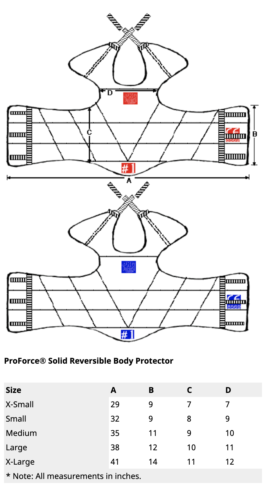 ProForce® II Reversible TKD Chest Guard - Kobudo Mart