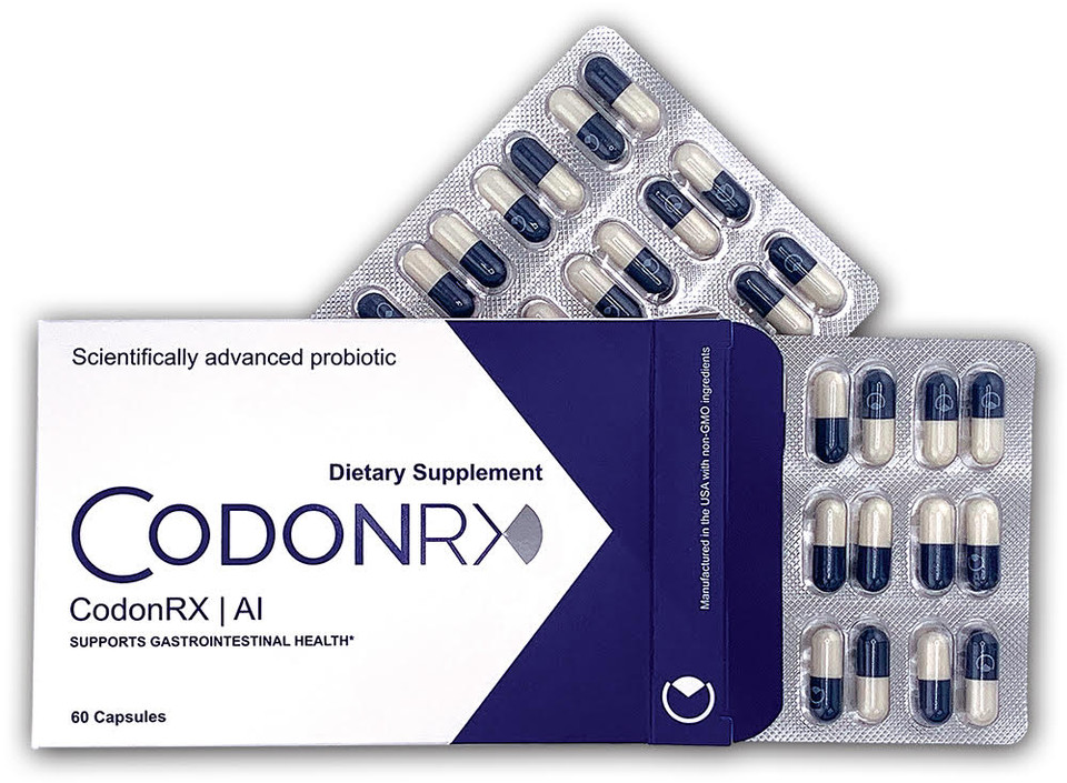 CodonRX | AI High Potency Probiotic Capsules for Dietary Management of Gut and Digestive Health