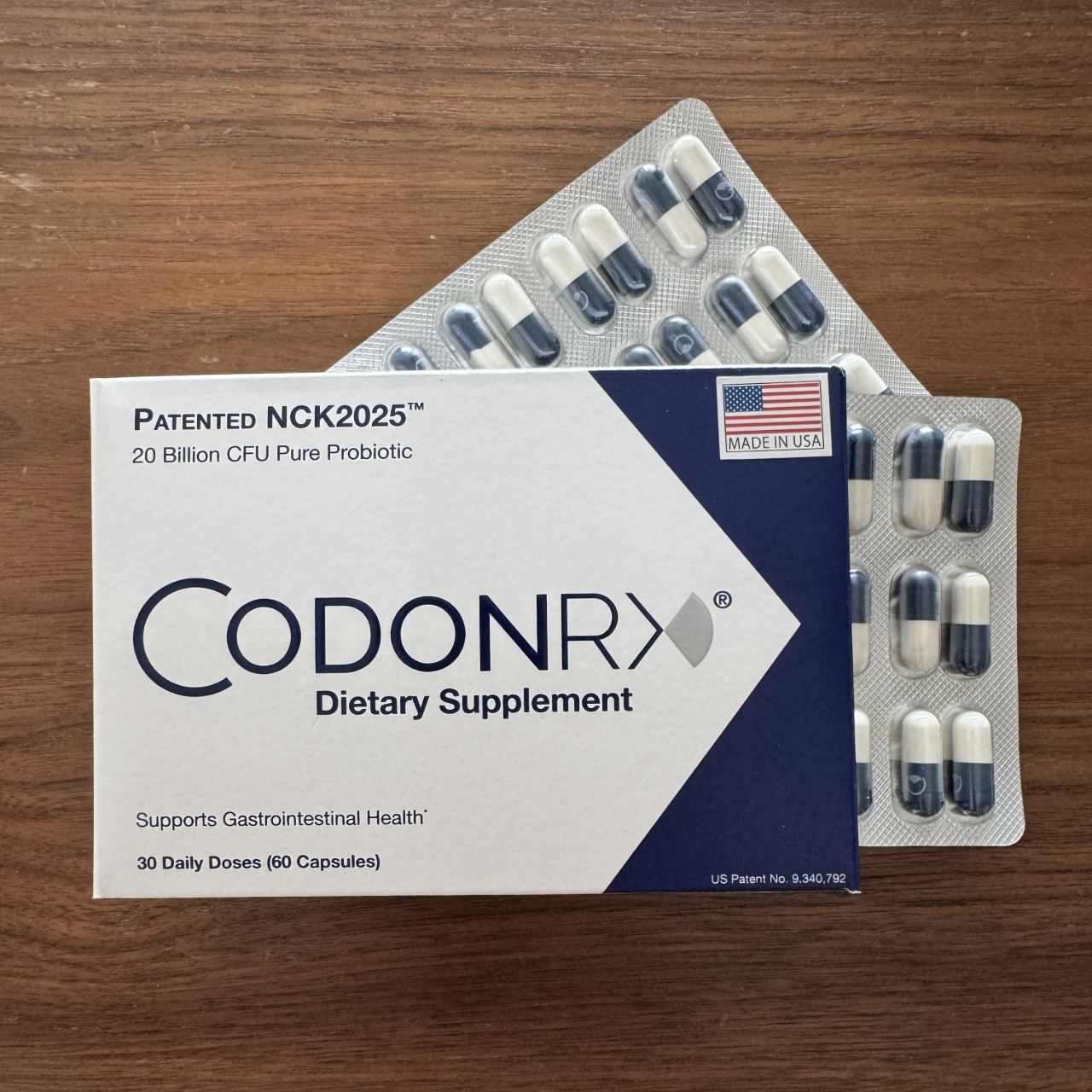 CodonRX individually sealed blister card packaging