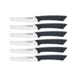Spectrum Steak Knife 6 Piece Set 10cm Black