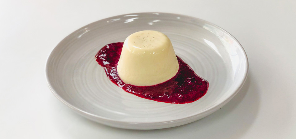 Pannacotta and Berry Compote