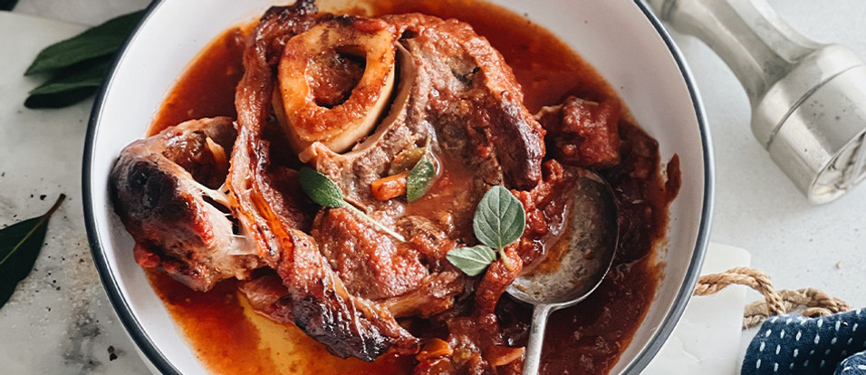 Slow Cooked Osso Buco with Polenta & Parsley & Lemon Gremolata by This Little Pig Went To Market