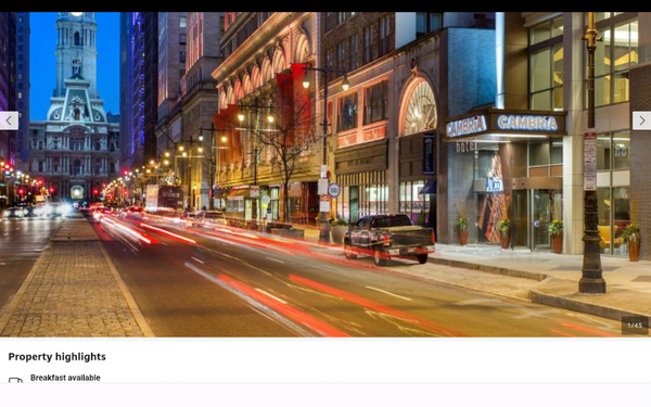 Cambria Hotel Philadelphia Downtown Center City