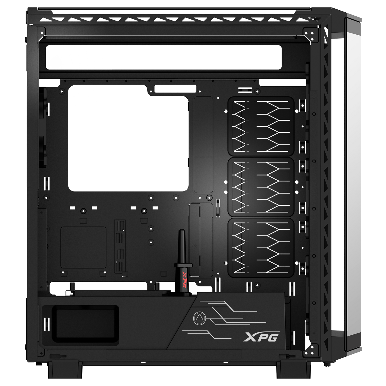 XPG Battlecruiser II Mid-Tower ATX PC Gaming Case: Exoskeleton-Driven,  Aesthetics, Efficient Airflow, 420mm Radiator, GPU Holder, Cable  Management