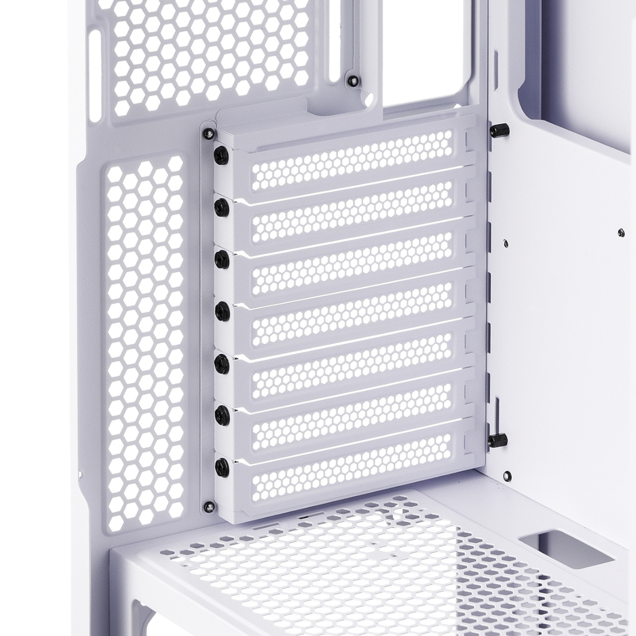XPG STARKER White Mid-Tower Chassis | 1 ARGB Vento 120 Fan; 1 Non-RGB Fan;  2 Front ARGB Light Strips - 11 PCIe Slots