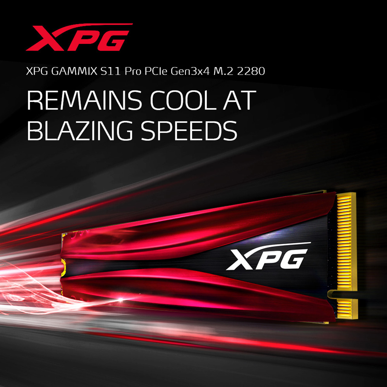 XPG GAMMIX S11 Pro Series: 512GB M.2 2280 NVMe 3D NAND PCIe Gen3x4 
