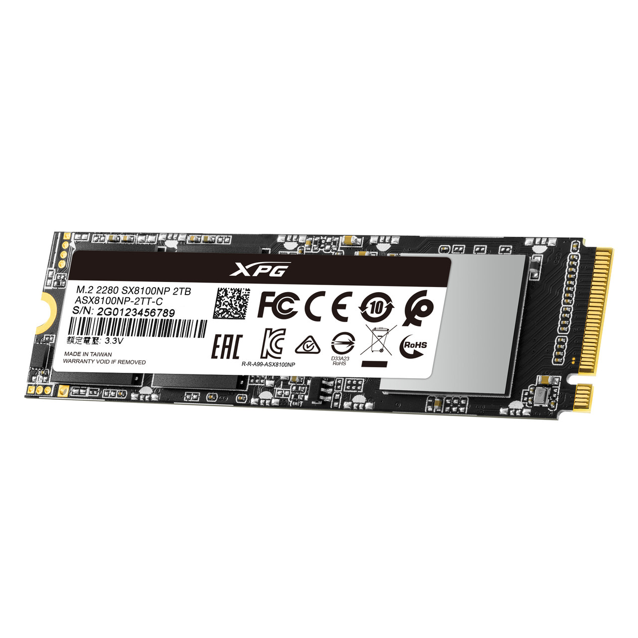 新品未開封 XPG ASX8100NP-2TT-C-