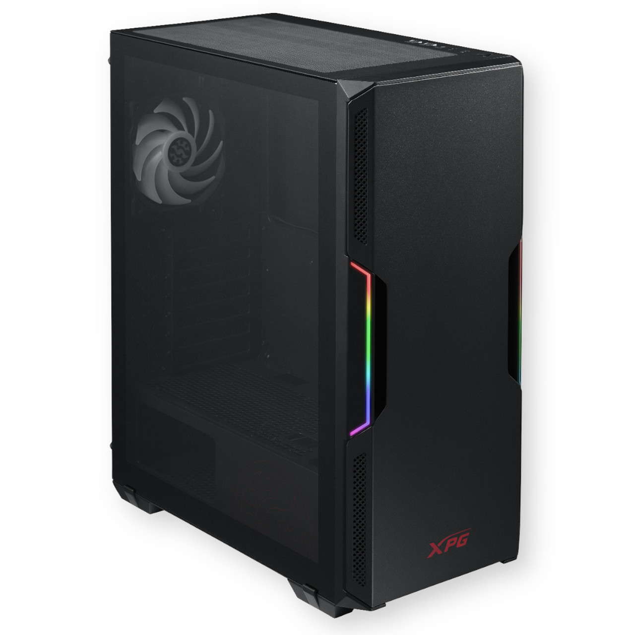 XPG STARKER Black Mid-Tower Chassis | 1 ARGB Vento 120 Fan; 1 Non