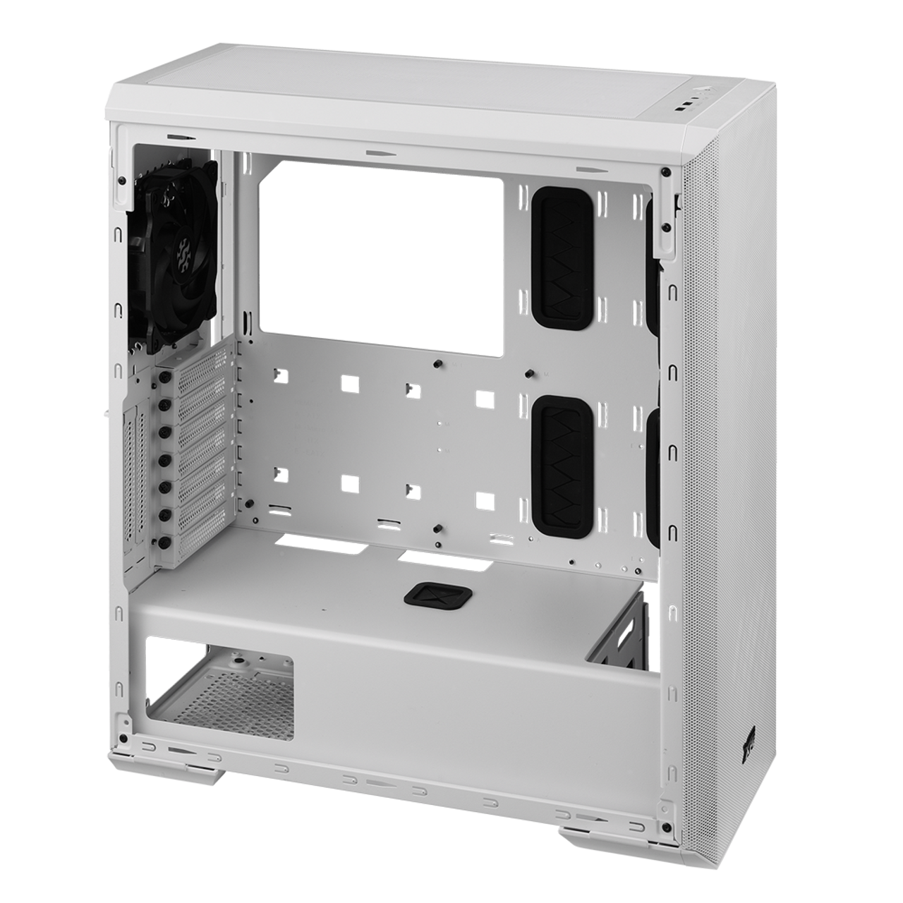 XPG Defender Mid-Tower PC Case - White ATX MESH Front Panel Efficient  Airflow | 3mm Tempered Glass | 9 PCIe Slots