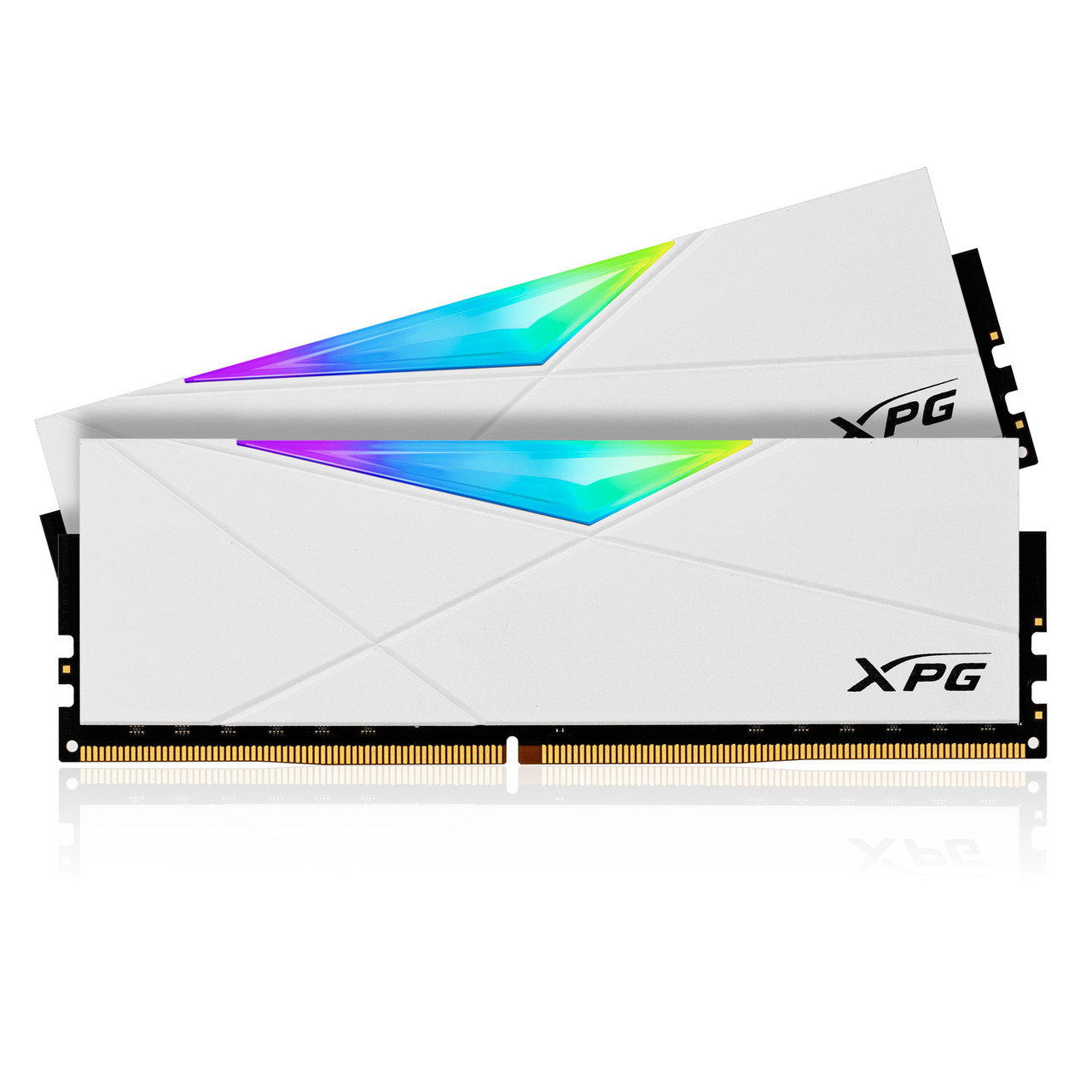XPG SPECTRIX D50 RGB Desktop Memory: 32GB (2x16GB) DDR4 4133MHz CL19-23-23  | RGB w/ White Heatsink - 2PK | RAM PC4-33000 - XPG