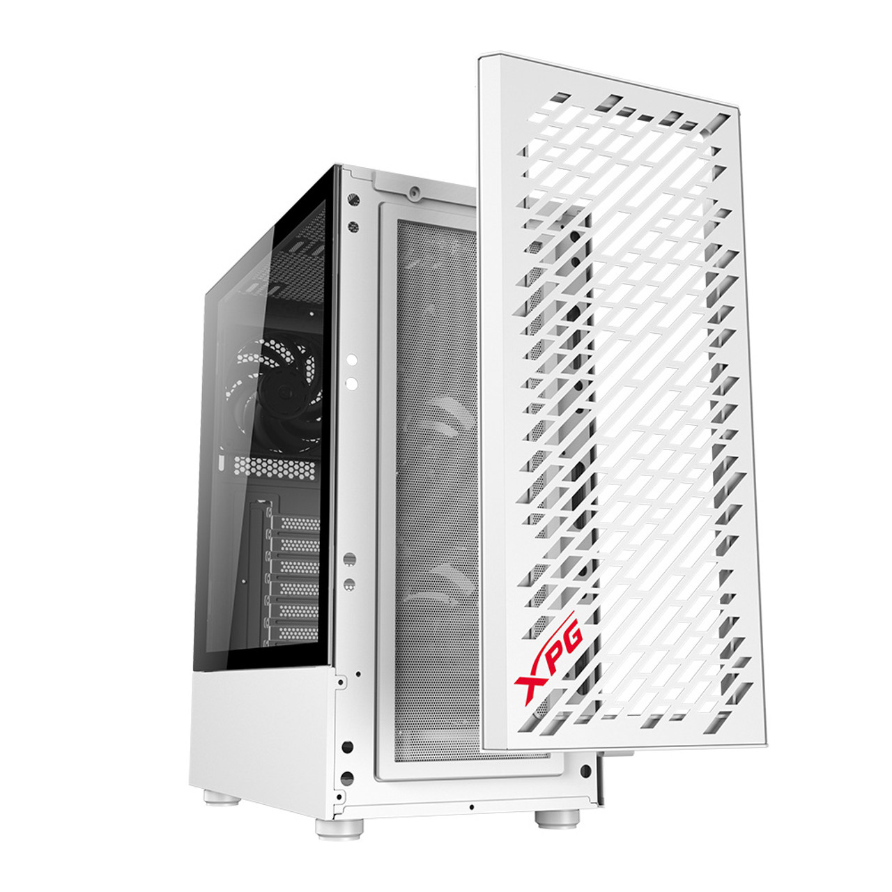 Asesor perdonado entrega XPG VALOR AIR White Mid Tower Chassis - Kit Includes 4 VENTO 120 Fans |  Mini-ITX, Micro-ATX, ATX PC Case | 7 PCIe Slots - XPG