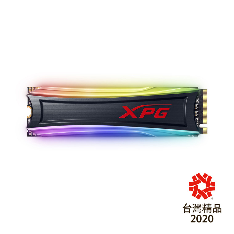 XPG SPECTRIX S40G RGB Gaming SSD: 1TB PCIe Gen3x4 M.2 2280 NVMe Internal Solid State Drive | Black + RGB | 1PK