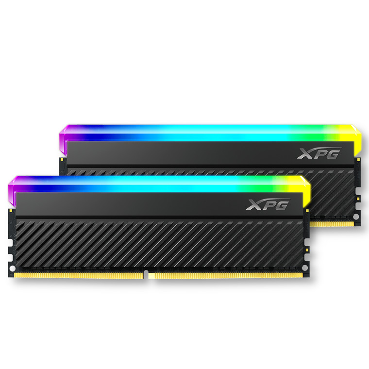 XPG SPECTRIX D45G RGB Desktop Memory: 32GB (2x16GB) DDR4 3600MHz CL18-22-22 | RGB Black Heatsink - 2PK | DRAM PC4-28800