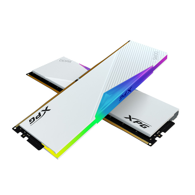 XPG LANCER RGB DDR5 Desktop Memory: 32GB (2x16GB) 5200 MHz CL38-38-38 | RGB w/ White Heatsink - 2PK | RAM Upgrade