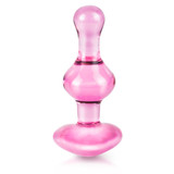 Icicles No.75 Pink Heart Glass tail Butt Plug