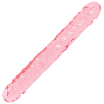 Crystal Jellies 12 Inch Double Dong Pink