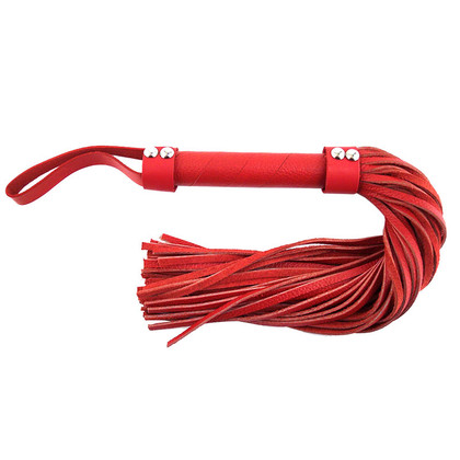 Bondage sex whip in red