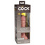 6 Inch Dual Density Dildo Caramel