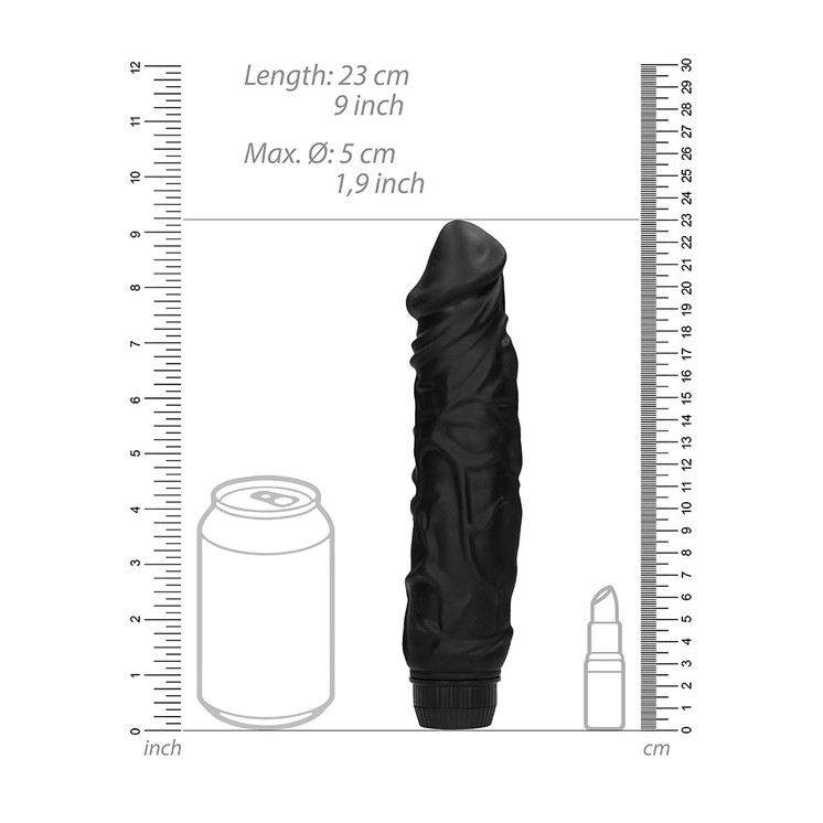 Realistic Vibrator Dildo Black