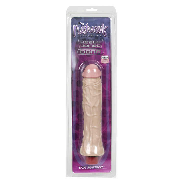 8 Inch Heavy Veined Vibrating Dildo