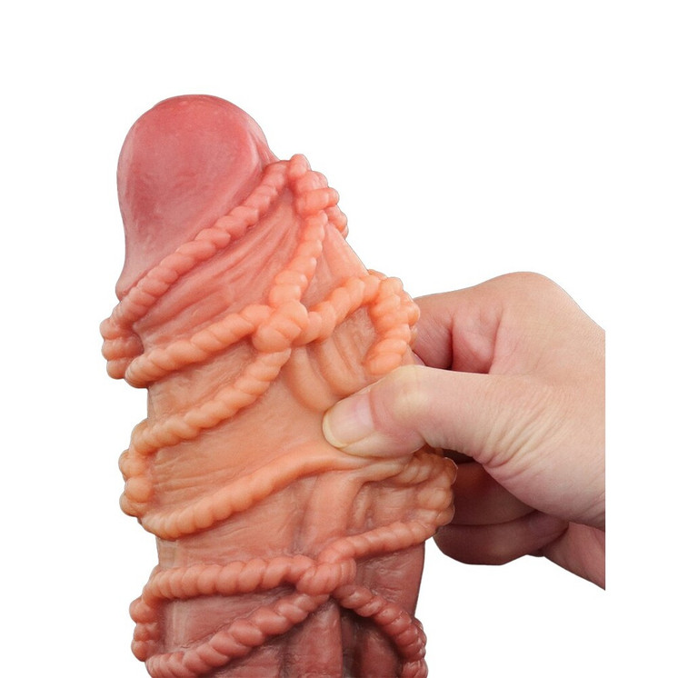 Extreme Dildo With Rope Pattern