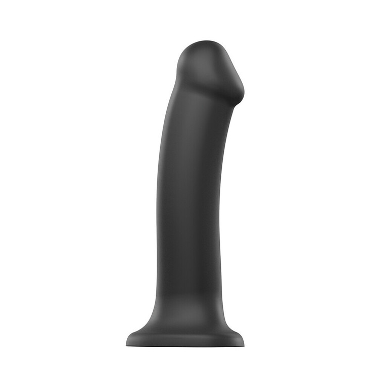 Silicone Dual Density Bendable Dildo Large Black