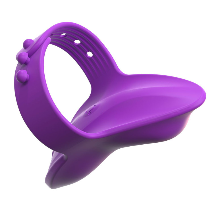 pretty purple tiny finger vibrator sex toy