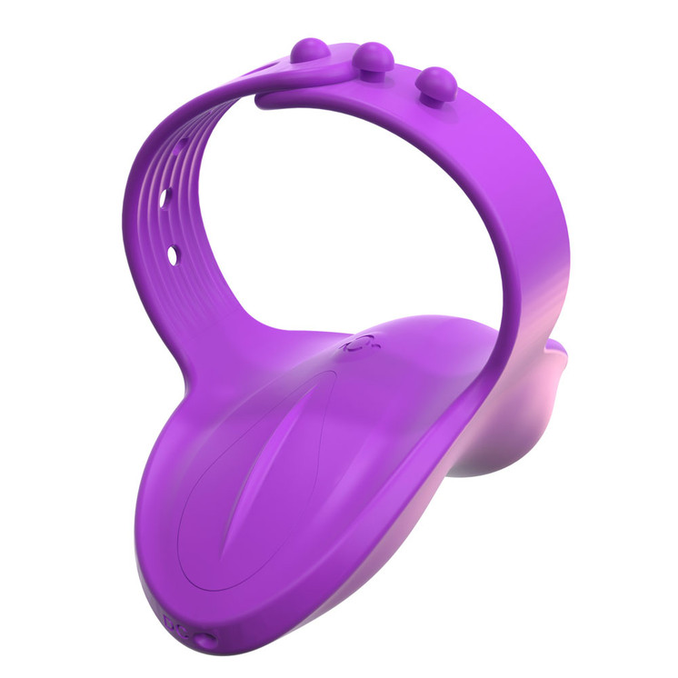 pretty purple tiny finger vibrator sex toy