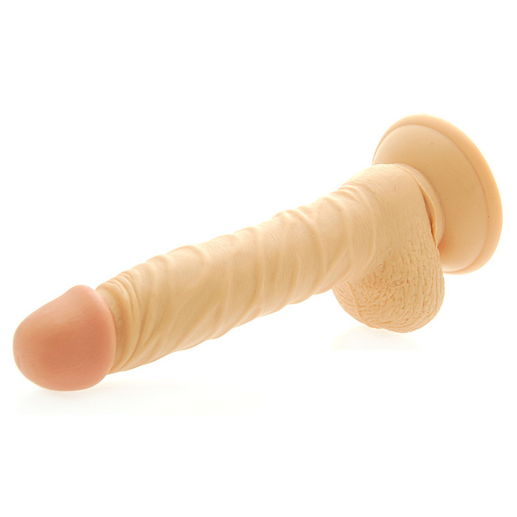 Huge 8 Inch Realistic Dildo with Scrotum