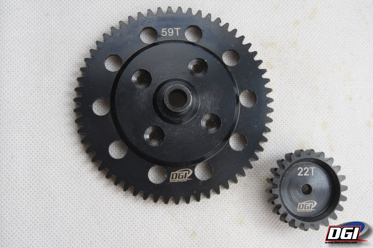 larger gears for dbxl losi 22/59 Dgi racing