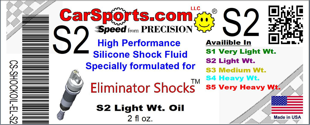 Eliminator RC Shock Oil S2 Light Weight - Purple 2 fl oz. (CS-SHOCKOIL-EL-S2)