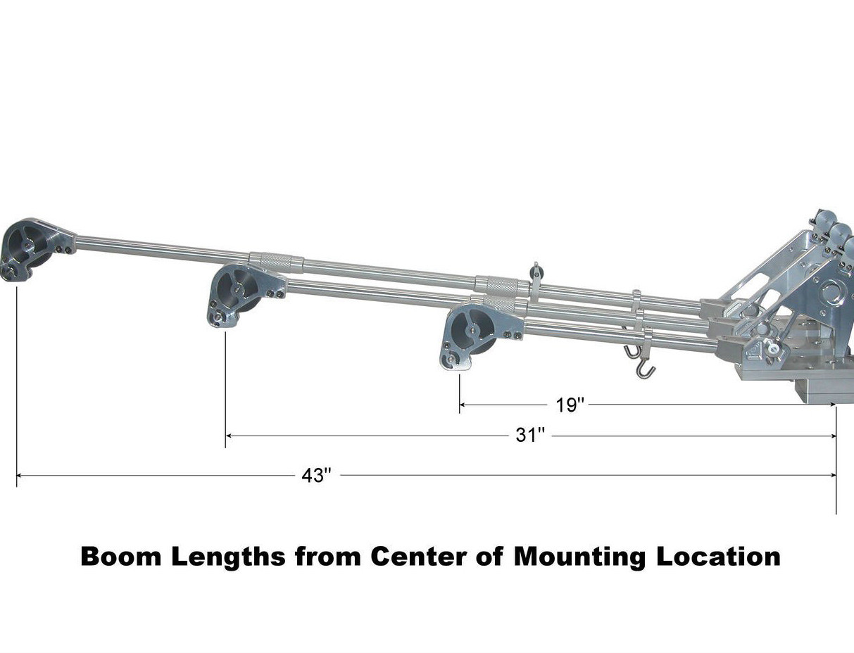 MZ2500S Double Rod Holder Downrigger Magnum Metalz