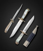 *Published, Fixed Pearl Bowie Knife with Sheath (MINT)