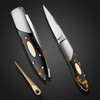 Howard, Durvyn Antique Amber Folder With Gold Toothpick - SOLD 