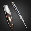 Howard, Durvyn Antique Amber Folder With Gold Toothpick - SOLD 