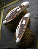 Bose, Tony 3 Blade Rodgers Whittler in Stag and Remington Bone, Serial #7 and #3 - SOLD 