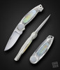 Lile, Jimmy Engraved, Mother of Pearl, Button Lock folder, #203 