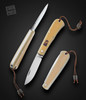 80%, F1 Shadow Folder with Westinghouse Ivorite Scales and Antique Amber Shield by Tom Ploppert