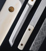 Tanto by Phil Hartsfield, with Hamon Blade and Antique Mammoth Handle