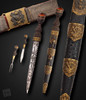 Battle Dirk with Original Accessories and Parts, Fitted Case and Belt, Circa 1860 ❗RARE❗