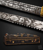 Battle Dirk with Original Accessories and Parts, Fitted Case and Belt, Circa 1860 ❗RARE❗