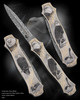 AMERICAN EAGLE, Single Blade Automatic, Collaboration with Tony Baker Knives, Bulino-Style Engraving by Raul Sartor Filho