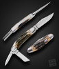 Stag Sowbelly Whittler Folding Slipjoint, Handmade by Bill Ruple, Hall Of Fame Inductee, 2022 ❗NEW, BLADE SHOW 2025