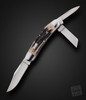 Stag Sowbelly Whittler Folding Slipjoint, Handmade by Bill Ruple, Hall Of Fame Inductee, 2022 ❗NEW, BLADE SHOW 2025